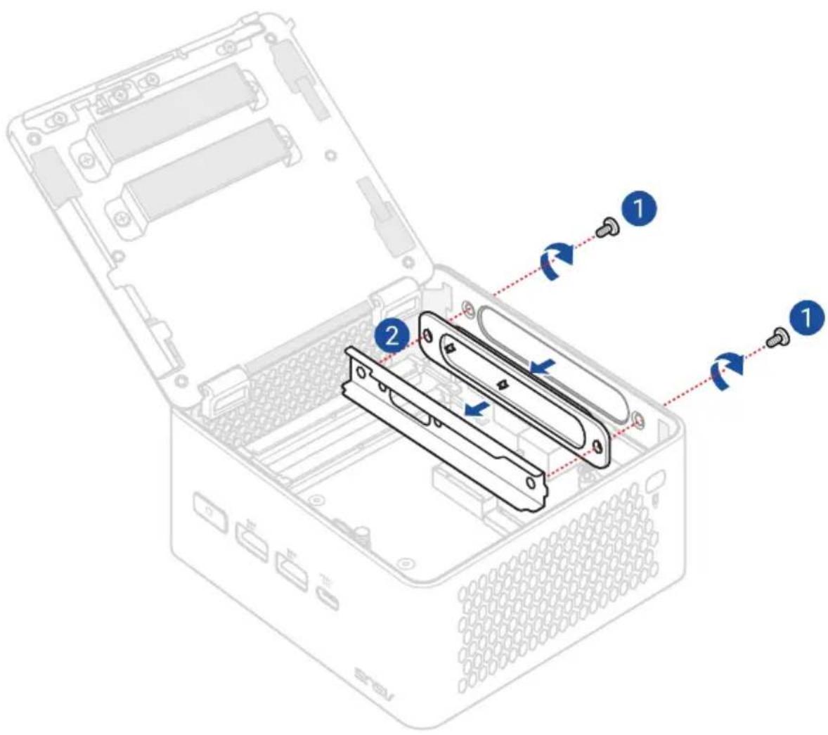 ASUS NUC 15 Pro - Extension M.2 2280 optionnelle (uniquement pour NUC15CRH) - 1