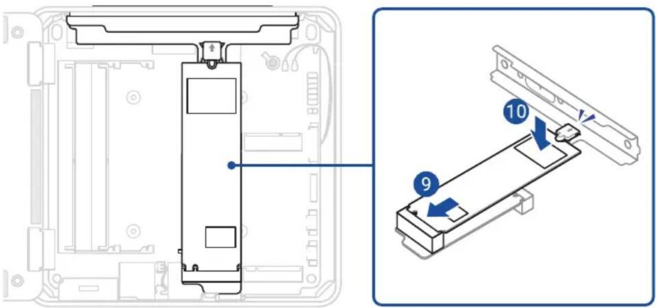 ASUS NUC 15 Pro - Support métallique pour module M.2 et façade en plastique par défaut - 4