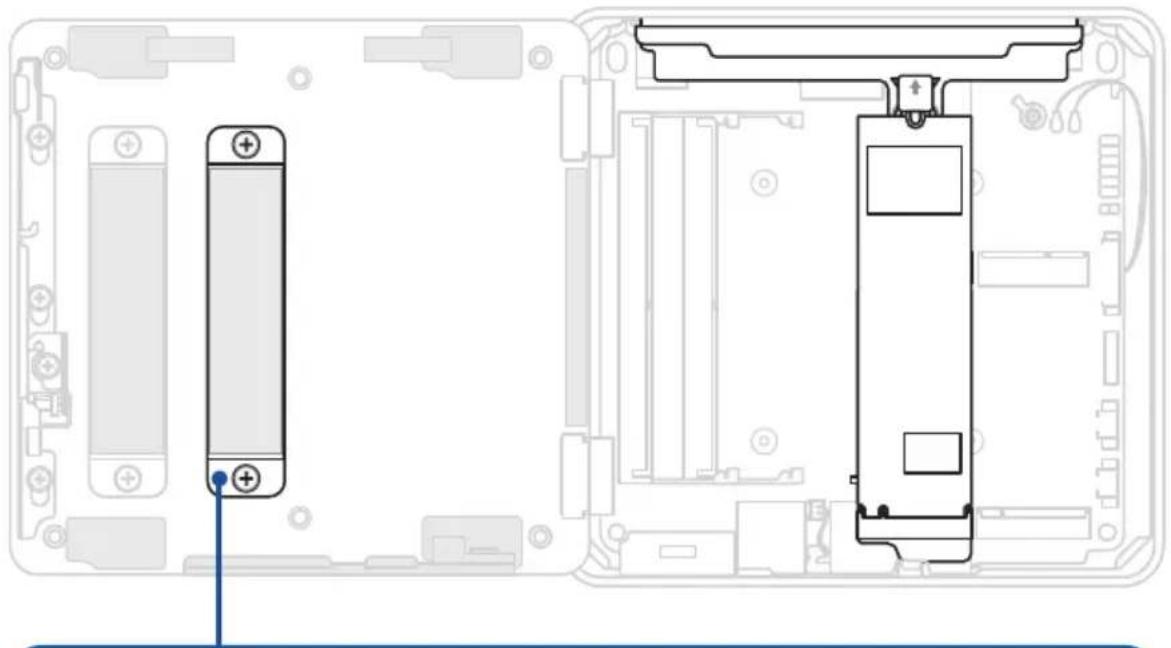 ASUS NUC 15 Pro - Support métallique pour module M.2 et façade en plastique par défaut - 5