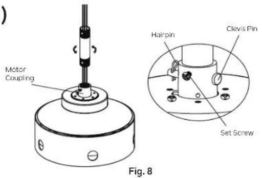 Kichler Guardian - HANGING THE MOTOR ASSEMBLY (continued) - 1