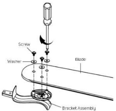 Kichler Rise - ATTACHING THE FAN BLADES - 1