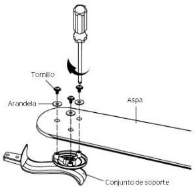 Kichler Rise - COLOCACIÓN DE LAS ASPAS DEL VENTILADOR - 1