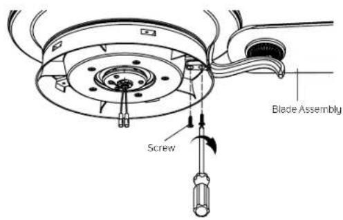 Kichler Rise - ATTACHING THE FAN BLADES - 2