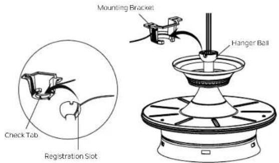 Kichler Rise - HANGING THE MOTOR ASSEMBLY (continued) - 1