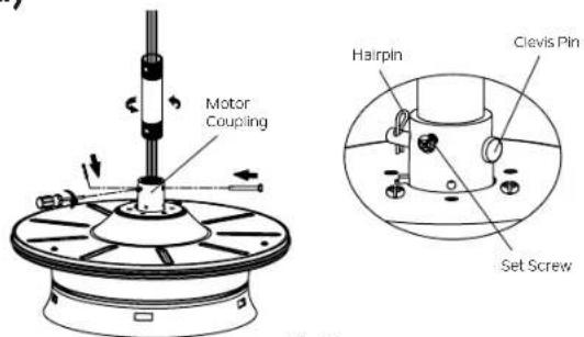 Kichler Rise - HANGING THE MOTOR ASSEMBLY (continued) - 1
