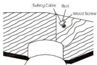 Kichler Crescent - INSTALLATION OF SAFETY SUPPORT (required for Canadian installation ONLY) - 2
