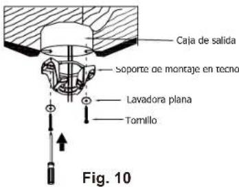 Kichler Pinion - COLGANDO EL VENTILADOR - 1