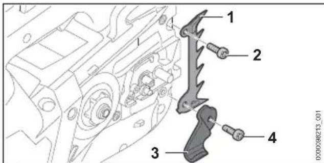 STIHL MSA 220.0 T - Mounting the Spiked Bumper - 1