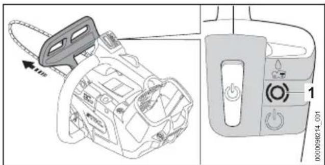STIHL MSA 220.0 T - Applicazione del freno catena - 1