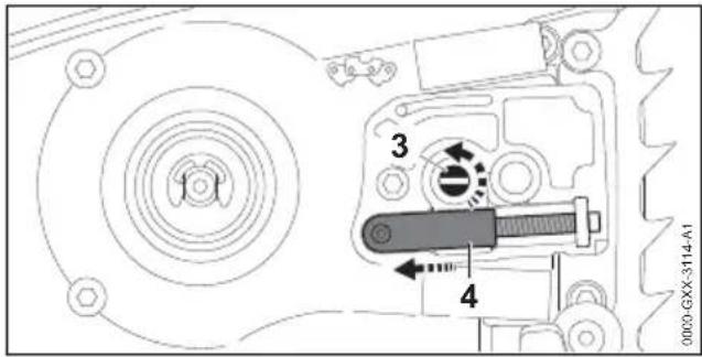 STIHL MSA 220.0 T - Montare la spranga di guida e la catena della sega - 2