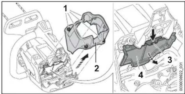 STIHL MSA 220.0 T - Nettoyage du filtre à air en tissu non tissé - 1