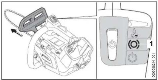 STIHL MSA 220.0 T - Kettenbremse einlegen - 1