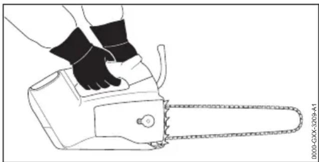 STIHL MSA 220.0 T - Holding and Controlling the Chainsaw - 1