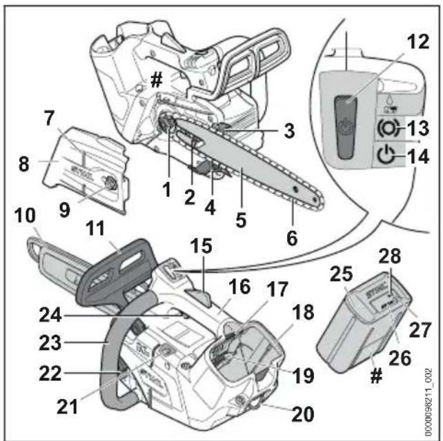 STIHL MSA 220.0 T - Tronçonneuse et batterie - 1
