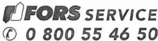 Fors TIFS 844 FB - Kundendienst - 1