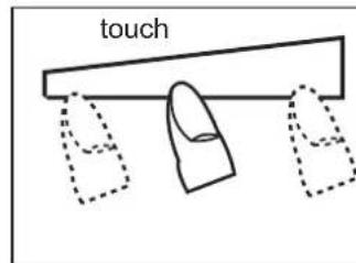 Fors TIFS 844 FB - Press the sensor field lightly or move your finger around - 1