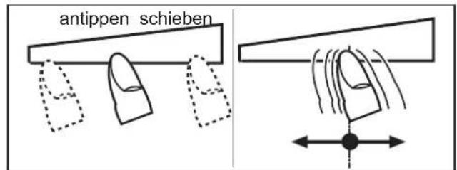 Fors TIFS 866 FB - Sensorfeld antippen oder den aufgesetzten Finger verschieben - 1