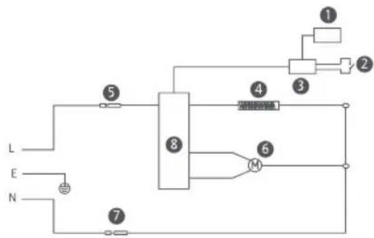 Xiaomi Smart Air Fryer 6.5L - Electrical Diagram - 1