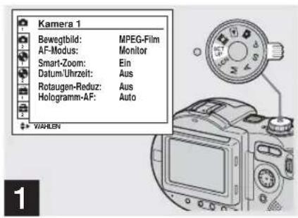SONY MVC-CD500 - Einblenden von Datum und Uhrzeit in ein Standbild - 1
