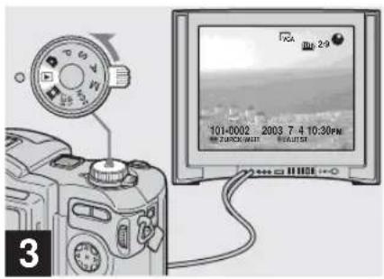 SONY MVC-CD500 - Bildwiedergabe auf einem Fernsehschirm - 3