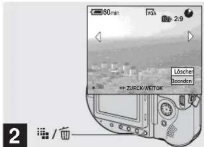SONY MVC-CD500 - Löschen von Bildern - 2