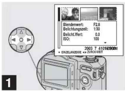 SONY MVC-CD500 - So brechen Sie den Löschvorgang ab - 1
