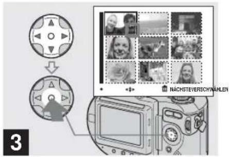 SONY MVC-CD500 - Löschen von Bildern im Indexmodus (Neun-Bild-Anzeige) - 3