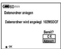 SONY MVC-CD500 - Anlegen eines neuen Ordners - 1