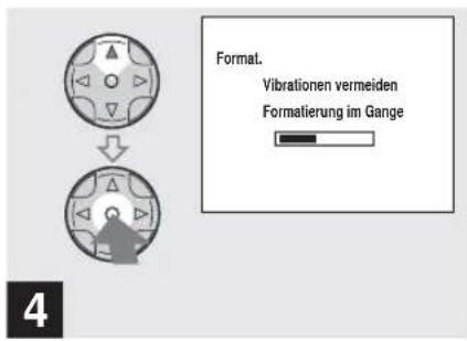SONY MVC-CD500 - So brechen Sie den Formatiervorgang ab - 1