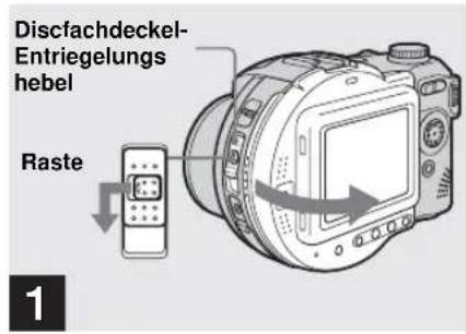 SONY MVC-CD500 - Einsetzen und Herausnehmen einer Disc - 1