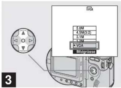 SONY MVC-CD500 - Einstellen der Standbildgröße - 3