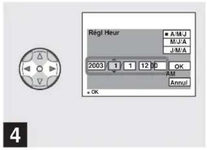 SONY MVC-CD500 - Réglage de la date et de l'heure - 4