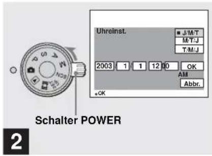 SONY MVC-CD500 - Einstellen von Datum und Uhrzeit - 2