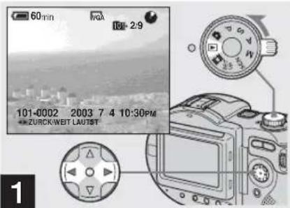 SONY MVC-CD500 - Löschen von Bildern - 1