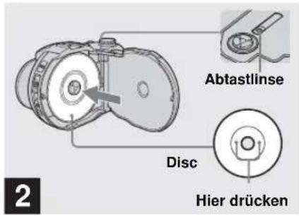 SONY MVC-CD500 - Einsetzen und Herausnehmen einer Disc - 4