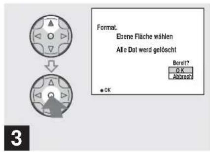 SONY MVC-CD500 - So brechen Sie den Löschvorgang ab - 3