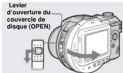 Levier d'ouverture du couvercle de disque (OPEN)