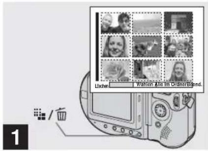 SONY MVC-CD500 - Löschen von Bildern im Indexmodus (Neun-Bild-Anzeige) - 1