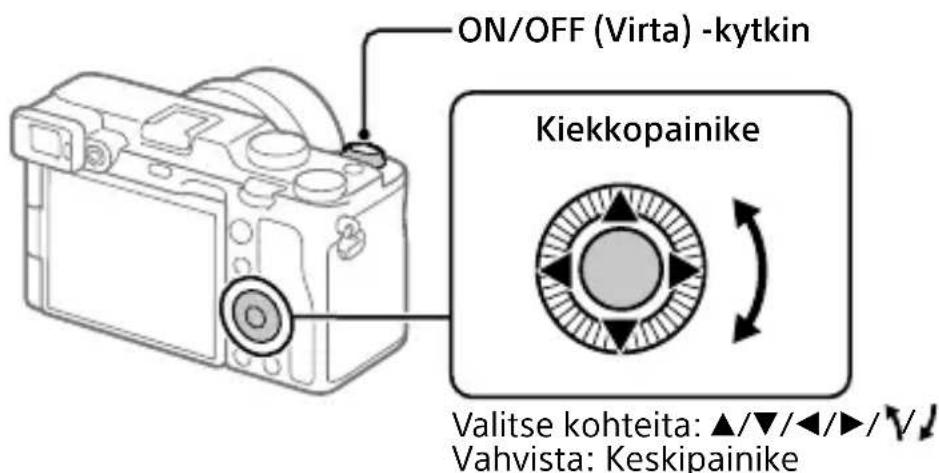 SONY ILCE-7C - Kielen ja kellon asettaminen - 1