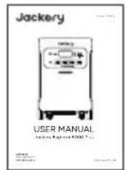 Jackery Explorer 5000 Plus - PACKAGE LIST - 4
