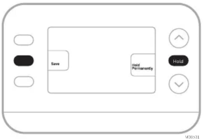 HONEYWELL X2P - Program schedule override (Permanent) - 1