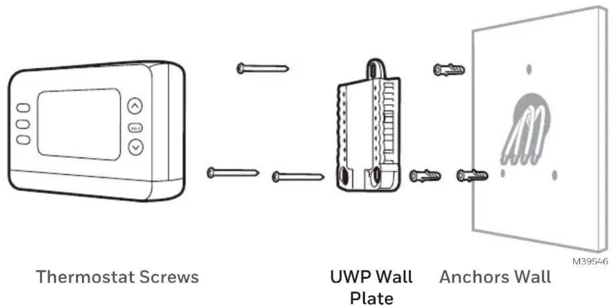 HONEYWELL X2P - Installing the thermostat - 1