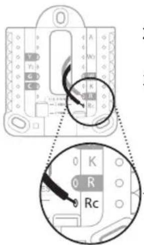 HONEYWELL X2P - Si tiene 2 cables R (R o Rh, y Rc) - 2