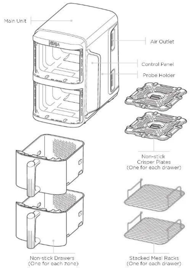 NINJA Double Stack XL SL451EU - SAVE THESE INSTRUCTIONS - 1
