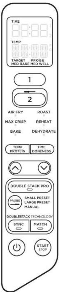 NINJA Double Stack XL SL451EU - REFERENCE QUICK START GUIDE FOR RECIPES AND COOKING CHARTS - 1