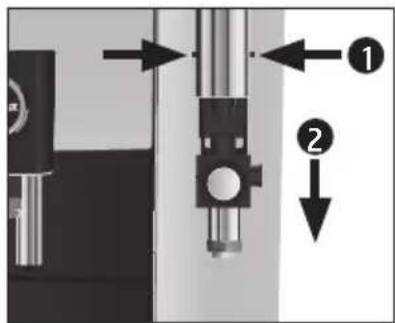 JURA E8 EC - Démontage et rinçage de la buse mousse fine - 1