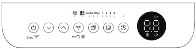 MIDEA MC50MPKBA3RCM - Control Panel Features - 2