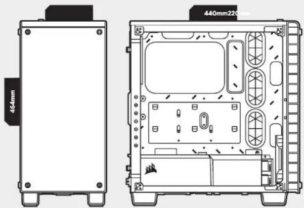 CORSAIR Crystal Series 460X - Crystal Series 460X - 強化ガラス、コンパクト ATX ミッドタワー PC ケースをご購入いただき、ありがとうございます。 - 1