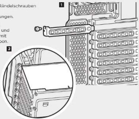 CORSAIR Crystal Series 460X - Installation der PCI-e-/PCI-Karte(n) - 1
