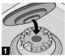BOSCH NGM8646BS - Installation du chapeau OptiSim® sur le brûleur - 1